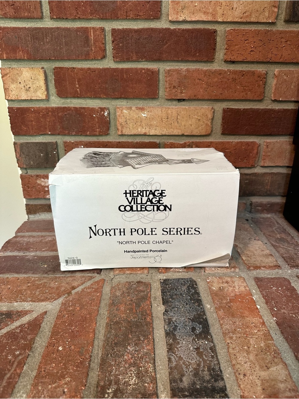 Vtg 1993 Dept 56 North Pole Village Series “North Pole Chapel" Porcelain Works - Picture 8 of 9